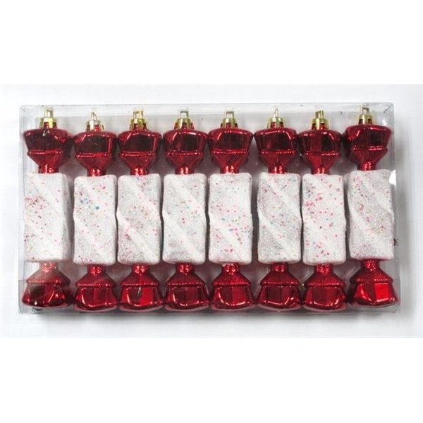 Queens Of Christmas Queens of Christmas WL-ORN-8PK-CDY Candy Ornaments; Pack of 6 WL-ORN-8PK-CDY